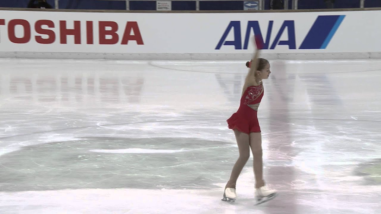 ISU 2014 Jr Grand Prix Aichi Ladies Free Skate Alexandra HAGAROVA SVK