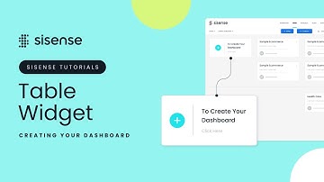 Table Widget | Sisense Tutorials: Creating your Dashboard