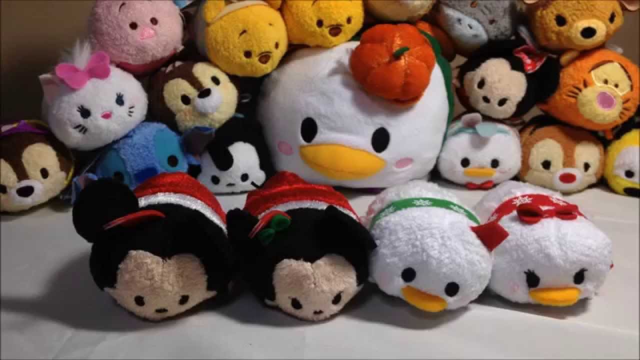 クリスマスバージョンツムツム出たよ 紹介します ディズニーストア Tsumtsum ぬいぐるみ サンタミッキー ミニー 雪だるまドナルド ミニー Youtube