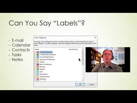 Microsoft Outlook: How to use the Categories (Labels!) in All FIVE Primary Outlook Functions!