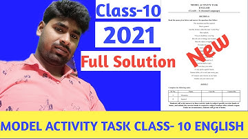 Model Activity Task  Of English Class-10