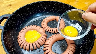 Sausage with egg. New way to make breakfast❗ Easy and Delicious Egg Sausage Recipe. by zizi cooking 261 views 8 days ago 4 minutes, 2 seconds