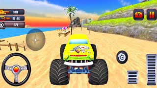 Monster Truck Water Surfing : Truck Racing Games | Monster Beach Driving Stunt Game | Beach Truck 3D screenshot 4