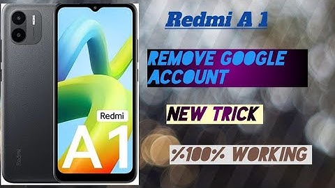 Redmi a1 frp bypass