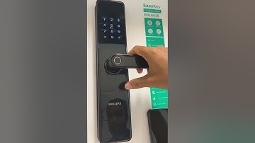 How to set up user fingerprint for Philips EasyKey 603e smart lock