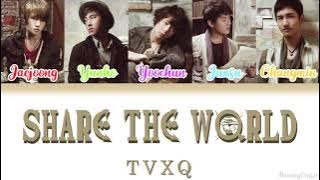Download lagu TVXQ (동방신기) - Share The World | One Piece Opening 11 [Colour Coded Lyrics] (Han/Rom/Eng)