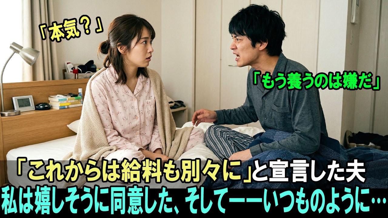 朝、夫が放ったあの一言を、私は一生忘れない。「もうお前を養うのはうんざりなんだよ」。結婚五年、家事も料理も完璧にこなしてきた私に、彼はそう言い放った。しかも数日後、義母が食卓で得意げに語り始めた。「最近の夫婦はお金を別々に管理するんですって」。その瞬間、私はすべてを悟った。これは夫の意思じゃない。義母が仕組んだ、私から主導権を奪うための計画だ。私は静かに微笑んで答えた。「いい案ですね。明日か...
