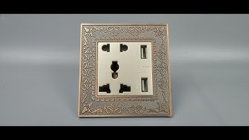 Ổ cắm đôi 3 chấu kèm USB Tenko TK-F88-31 I Tenko.com.vn