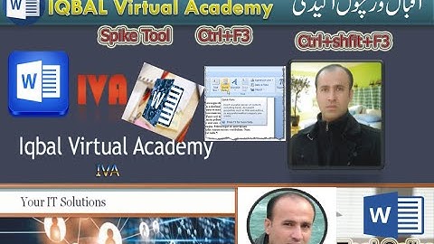 MS Word Spike Tool English by Javed Iqbal/ Iqbal Virtual Academy