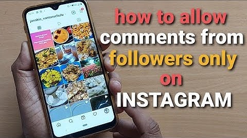 how to allow comments from followers only on instagram