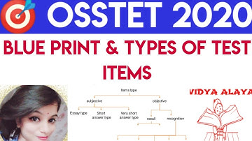 Osstet exam 2020||Blue print and  test items||osstet pedagogy class||#osstet2020#bseodisha