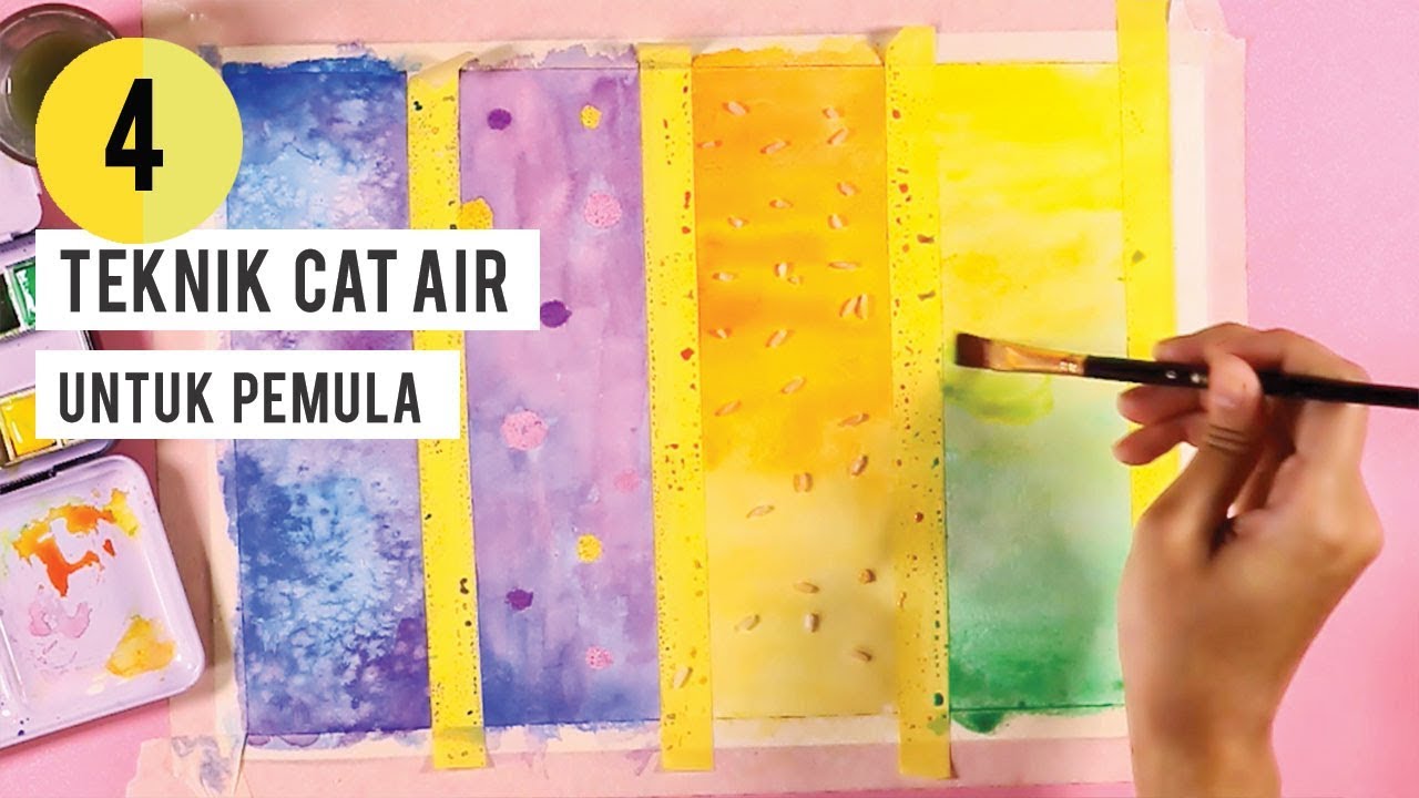 DIY PEMBATAS BUKU TEKNIK CAT  AIR  UNTUK PEMULA  YouTube