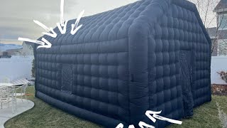 PARTY TIME! WARSUN Large Black Inflatable Night Club Review! 🎉🎪  20x16.5x12Ft Inflatable Party Tent