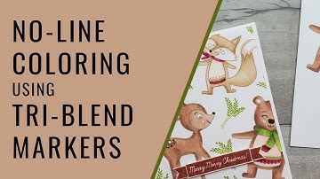 How To | No-Line Coloring with Tri-Blend Markers | Process Video