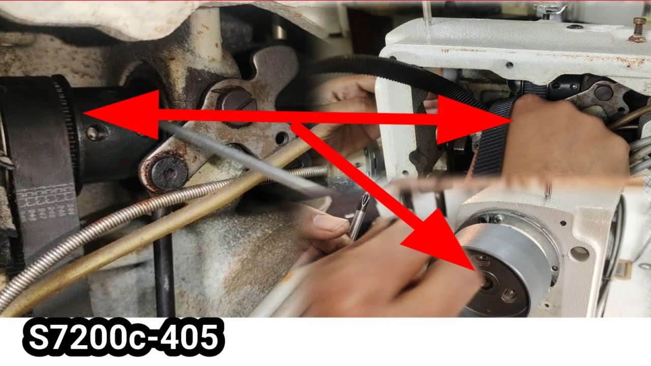 how to brother S7200C-405 main belt timing & motor Adjust right way