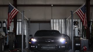 A&A Supercharged Texas Speed Stage 2 Cam Corvette Grand sport dyno in HD