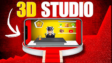 How To Create 3D Studio In Mobile || Create 3D Studio In Capcut With Pixcellab ✅