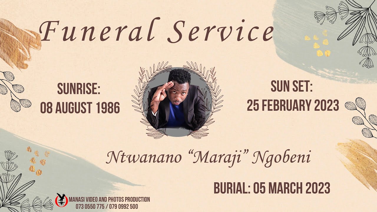 Funeral Service of Ntwanano Maraji Ngobeni Full HD Video - YouTube