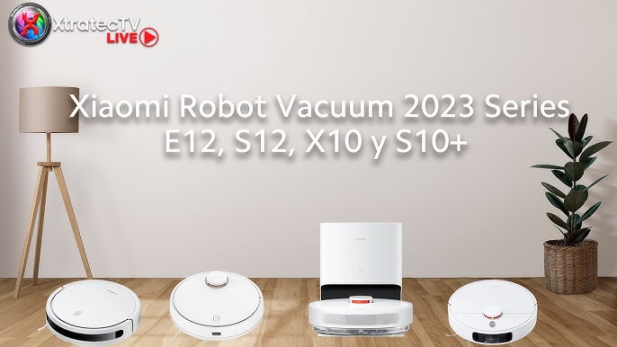 Robot aspirador  Xiaomi Robot Vacuum S12, 45W, WiFi, Autonomía 130 min,  Navegación láser , Sensor LDS, Control por app, Blanco