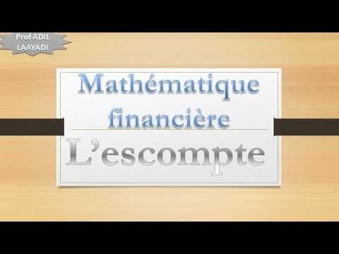 Vidéo: Différence Entre Le Taux D'escompte Et Le Taux D'intérêt