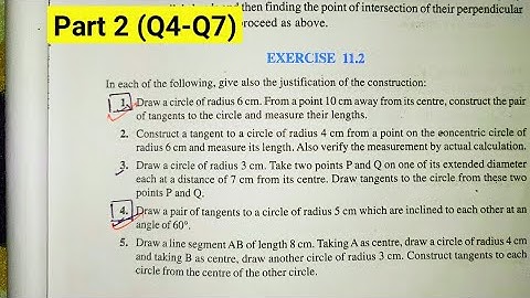 CLASS 10 MATH EXERCISE 11.2 NCERT SOLUTIONS || CHAPTER -11 CONSTRUCTIONS || EX 11.2 || PART - 2