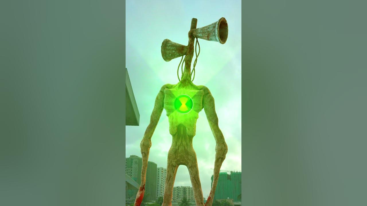 Ben 10 Transforms into Siren Head #shorts