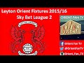 Sky Bet League 2 Fixtures 2015/16 - YouTube