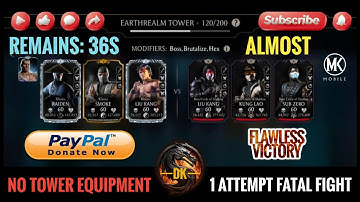 Fatal Earthrealm Tower 120 & Reward 🎮 Mortal Kombat Mobile▫️MK Mobile #mortalkombatmobile #mkmobile