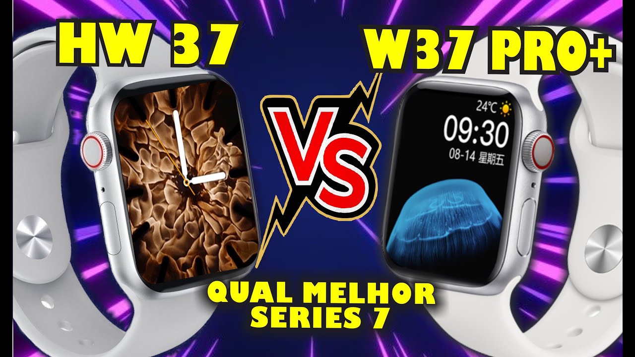 W37 COMPARATIVO: SMARTWATCHS HW37 vs IWO W37 PRO - Qual é o Melhor Series 7 ...