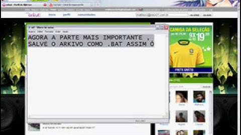 Como Hackeat Orkut pelo Bloco de Notas