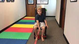 How to support proprioception - Theraband chair activity