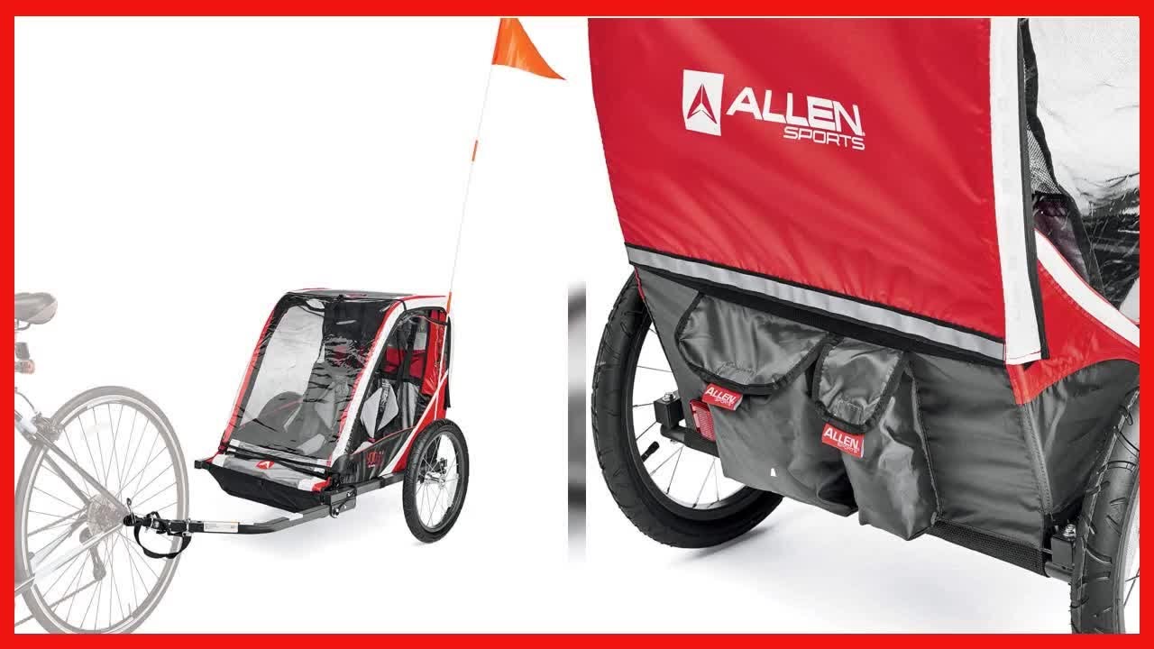 Allen Sports Deluxe Steel Child Trailer - YouTube