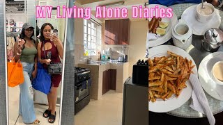 MY LIVING ALONE DIARIES| Cleaning, Cooking, Lunch Dates, Self Care, Gifts 🎁, Clubbing & more