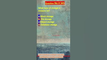 Question No. 345 | AWS Solutions Architect Associate Certification Practice Questions | #aws #shorts