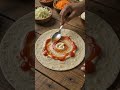 Homemade vegetable shawarma
