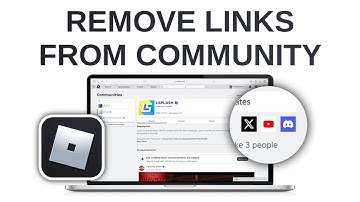 How to Remove Social Links from Community on Roblox