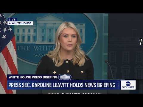 LIVE: White House press briefing