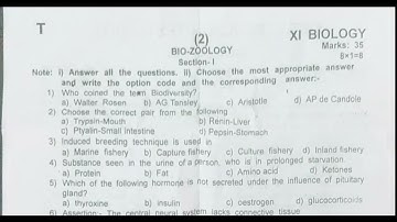 11th biology first revision question paper english medium 2023 #11thbiology #revision #11th