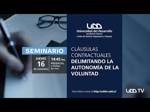 Seminario | Cláusulas contractuales: delimitando la autonomía de la voluntad