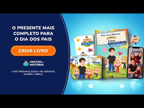 Presente Criativo para o Dia dos Pais - Livro Personalizado de Atividades e Colorir