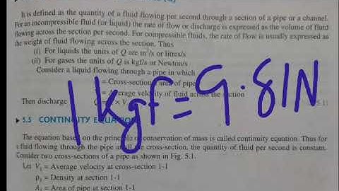 Rate of flow or Discharge