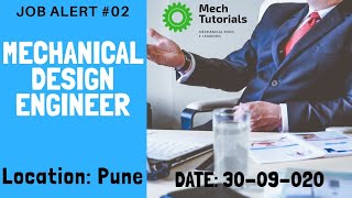 Job Alert #02 Mechanical Design Engineer | CAD Engineer | SOLIDWORKS, SOLIDEDGE, CATIA, UGNX, CREO