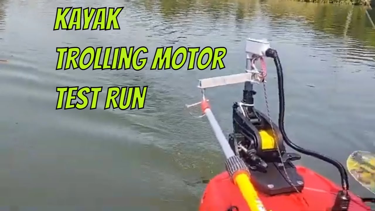 Kayak Trolling Motor Set Up Test Run!.....SUCCESS is an