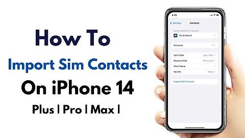 How To Import SIM Contacts On iPhome 14 ! iPhone 14 Pro Max/Plud
