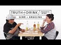 Parents and Kids Play Truth or Drink (Angelina & Gino) | Truth or Drink | Cut