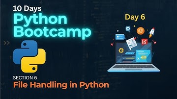 File Handling in Python - Python Programming Bootcamp - Day 6