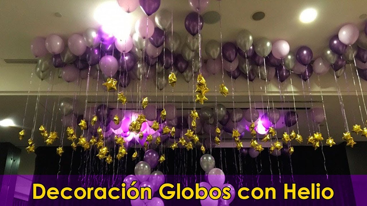 Decoracion con Globos de Helio 