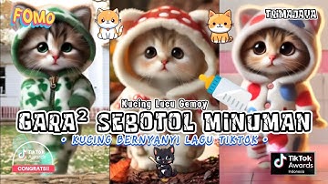 GARA GARA SEBOTOL MINUMAN VERSI KUCING LUCU DAN IMUT TERBARU