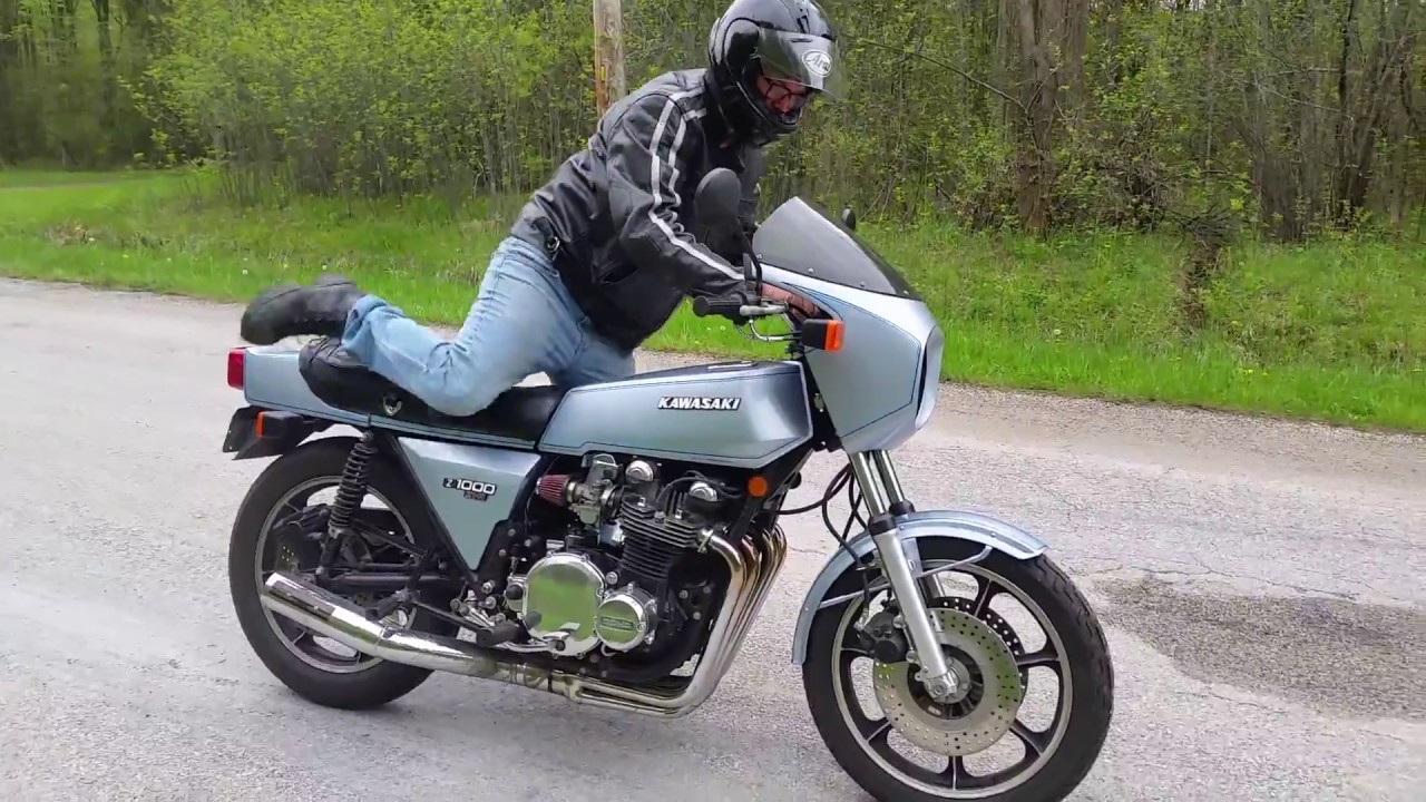 1978 Z1R 1000 roars with a Yoshimura race pipe KZ1000D - YouTube