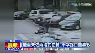 20150225中天新聞　窘！馬路真如虎口　直擊違規遭撞